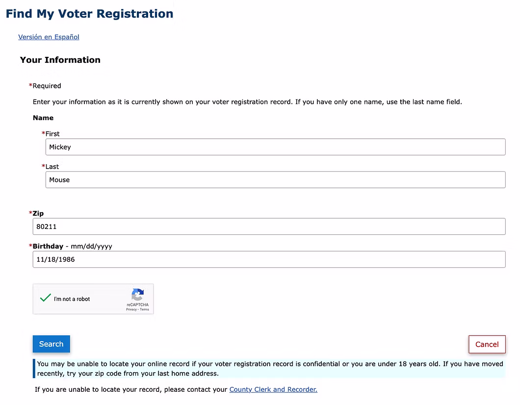 voter reg